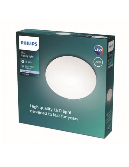 Plaf N Led De Techo De Philips Suede W Leonleds