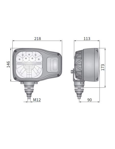 Faro Delantero Led Homologado Wesem Egv Leonleds