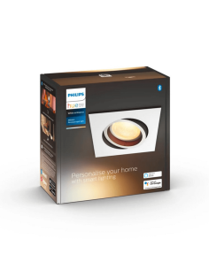 Pack Focos Empotrables Redondo Milliskin Blanco Philips Hue LeonLeds