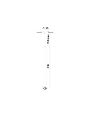 L Mpara Colgante Semiempotrable Tania C Led De Exo Lighting