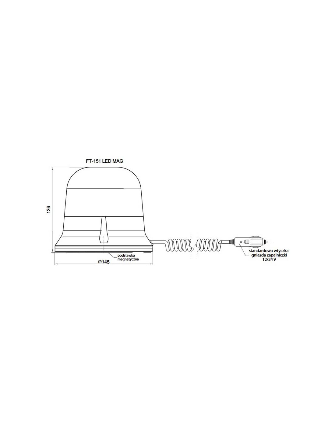 Led Magn Tico Mbar Rotativo Conector Para Isqueiro Ft Df M