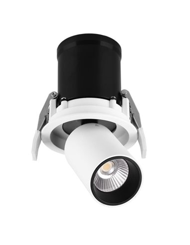 Foco LED empotrable y orientable GARDA, 7W blanco, 2700K/3000K/4000K