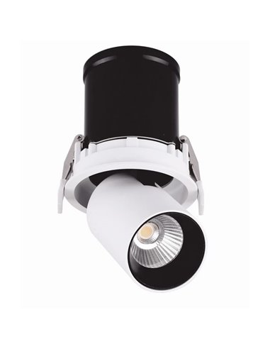 Foco LED empotrable y orientable GARDA, 12W blanco, 2700K/3000K/4000K