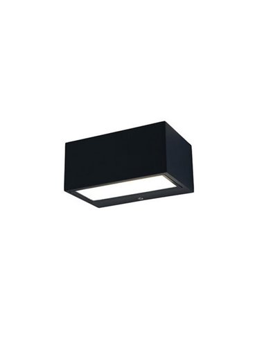 Aplique exterior LED GEMINI, con luz bidireccional, negro, 8,8W 1245Lm, 3000K