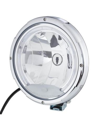 HELLA Rallye 3003 Celis Phare Additionnel Rond LED Position | H1 12/24V | Noir et Chrome 9 pouces