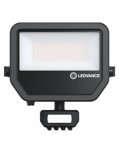 Projecteur LED extérieur noir avec détecteur de présence 41W 6000 lm IP65 FL 50 SN P 41W 6KLM SY100 BK