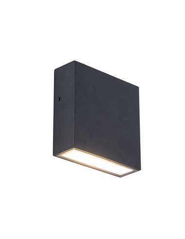 Aplique LED para exterior GEMINI XF, preto 7,4W 1050Lm, 3000K