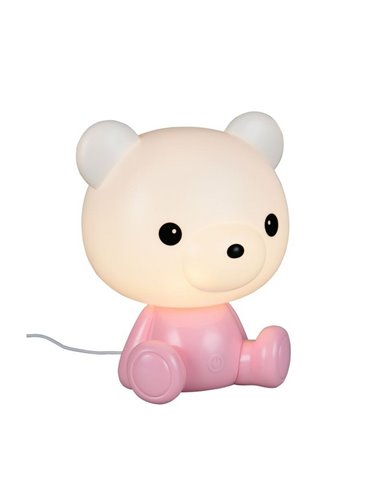 Lampe de table pour enfants CUTIE avec interrupteur intégré et changement de couleur RVB 3W 3000K Rose