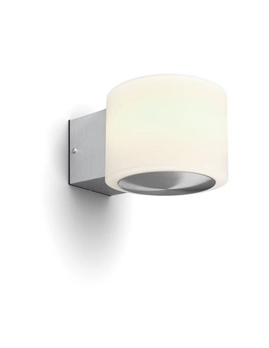 Aplique LED de acero inoxidable de exterior OTIS, ultraeficiente, 4.3W 800Lm, 2700K