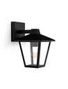 Applique d'extérieur KINNO, noire, type lampadaire, E27 sans ampoule, max 25W