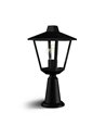 Farol de alumínio para exterior KINNO, preto, tipo lâmpada de rua, E27 não incluído, máx. 25 W