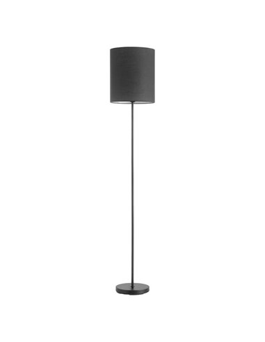 Lampadaire minimaliste avec base et abat-jour noirs SET, E27