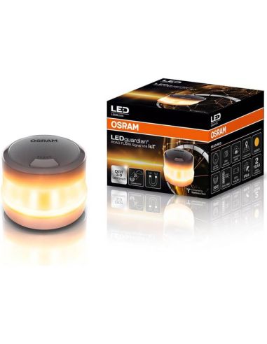 Luz de emergência OSRAM V16 IoT | DGT 3.0 aprovado | Beacon LED para sinalização obrigatória 2026 LEDSL105