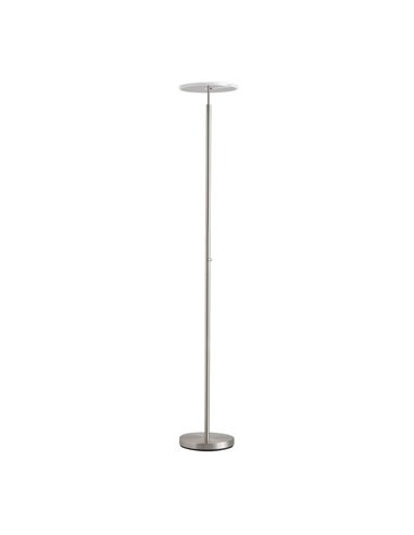 Lampadaire VEGA S, métallisé avec tête mobile 40W, 3000K, différentes couleurs