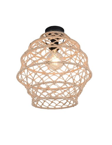 Luminária de teto HIVE, lâmpada de corda natural, excl. 1x E27 máx. 10 W IP20