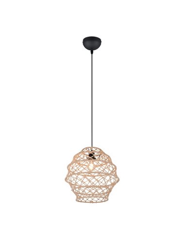 Lampe suspension HIVE hauteur réglable et ampoule corde naturelle excl. 1x E27 max. 10 W IP20