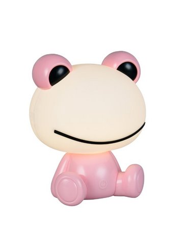 Lampe de table grenouille HOPPER pour enfant avec interrupteur et changement de couleur RGB 3W 1x 30lm IP20 Rose