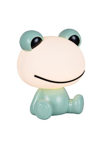 Lampe de table grenouille HOPPER pour enfant avec interrupteur et changement de couleur RGB 3W 1x 30lm IP20 Vert