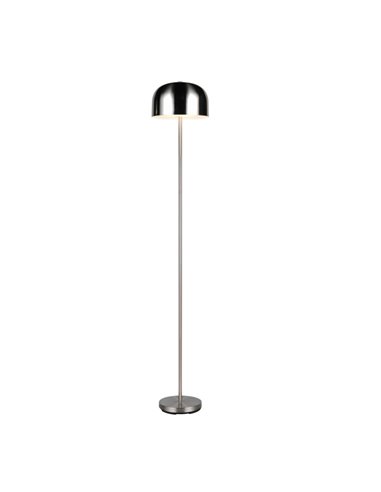 Lampadaire LED JEFF avec fonction tactile et ampoule à batterie rechargeable USB 2,5W 1x 250lm, 3000K IP20 Nickel