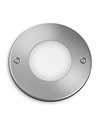 Foco empotrable LED de suelo con punto de tierra MOSS, para exterior, inox 3W 230V