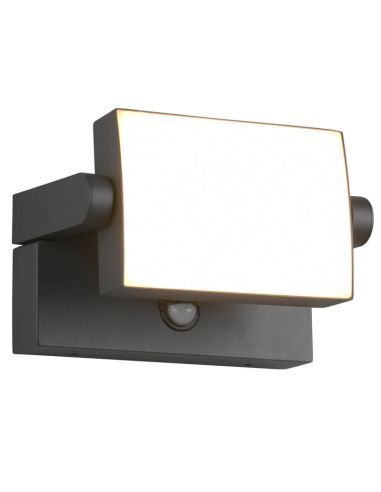 Luminária de parede externa LED ajustável KANSAS com sensor de movimento 10W 1000lm 3000K IP54 246869142