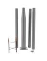 Columna para Farola 3,7M Gris Desmontable - Alta Resistencia y Durabilidad LM0061 | LeonLeds