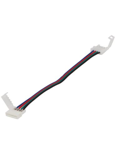 Conector rápido duplo para fita LED RGB SMD5050 - 12/24V e 4 pinos - 17cm