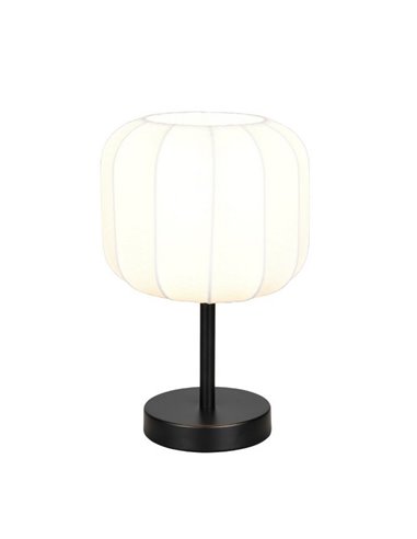 Luminária de mesa MADELINE com abajur de tecido com interruptor, lâmpada de Ø20cm, excl. 1x E27 máx. 10 W IP20