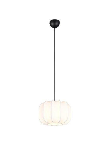 Luminária de teto com cúpula de tecido MADELINE Lâmpada ajustável em altura de Ø25 cm, excl. 1x E27 máx. 10 W IP20