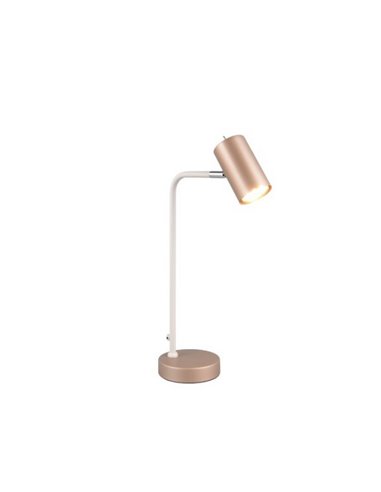 Lampe de table MARLEY type spot interrupteur et câble intégrés ampoule excl. 1x GU10 max. 5 W IP20