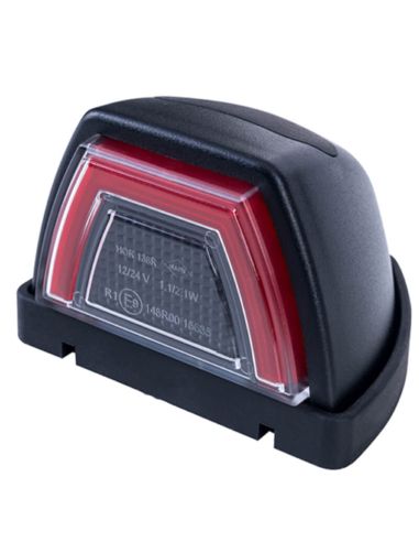 Feu de position angulaire à LED néon rouge homologué arrière 12/24V LD 3086 R1