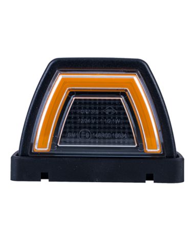 Piloto angular LED neon âmbar aprovado posição lateral 12/24 V LD 3087 SM1