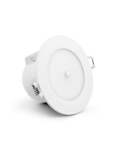 Downlight LED com sensor de movimento 8W YUCATAN CCT 2700K-3000K-4000K Branco IP54, Com e Sem Sensor PIR 8W 8850 Mantra