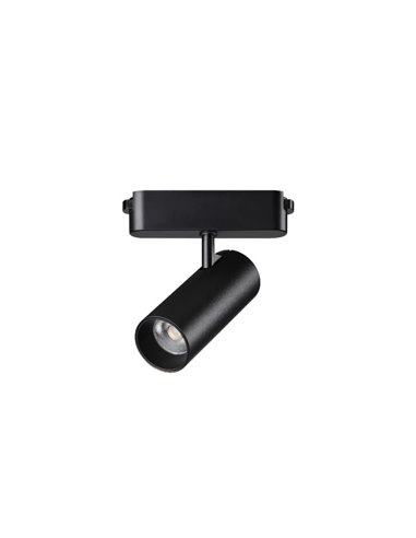 Foco carril LED orientable 12W, LIMBO, 24º negro, 3000K