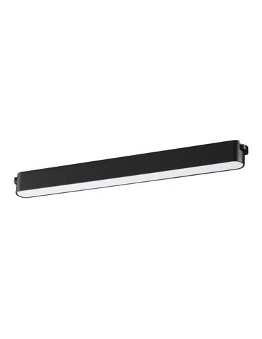 Luminária de trilho linear LIMBO 33cm, 18W 3110º preta, 3000K ou CTT regulável