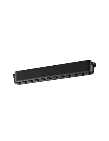 Luminária de grade linear LIMBO 22,2cm, 12W 24º preta, 3000K ou CTT regulável