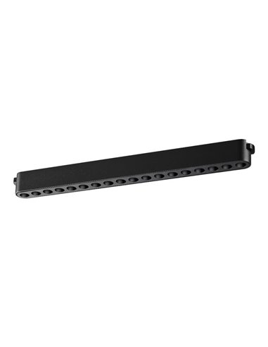 Luminária de grade linear LIMBO 33cm, 18W 24º preto, 3000K ou CTT regulável