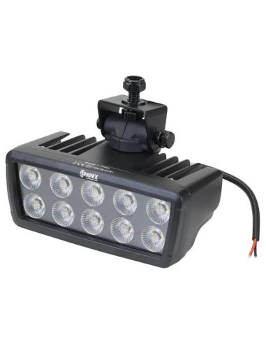 Luz de trabalho giratória LED retangular para Massey Ferguson 10.260 Lm Classe 5 Conector Deutsch