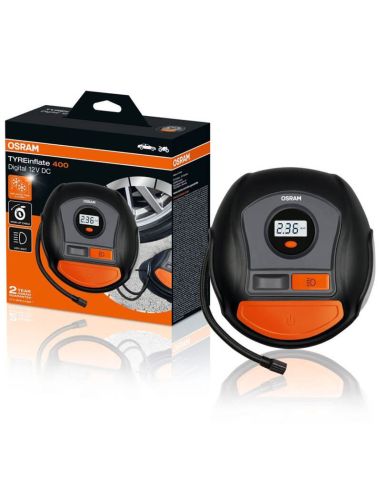 Caja Inflador Digital de Neumáticos OSRAM Tyreinflate 400 OTI400 - 12V - Rápido y Preciso OTI400