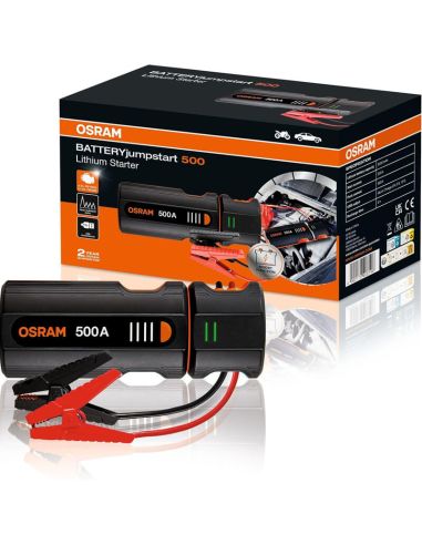 Arrancador de Batería OSRAM BATTERYjumpstart 500 - 12V, Boost Function, USB-C OJS010 Osram