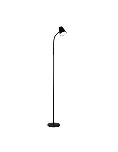 Lampadaire LED PONGO avec bras flexible et interrupteur intégré, 4,5 W, 1 x 500 lm, 3 000 K, IP20, noir