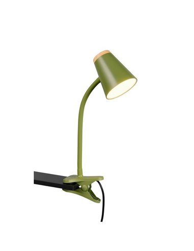 Lampe à pince LED PONGO avec interrupteur intégré 4,5 W 1 x 500 lm 3 000 K IP20 Vert