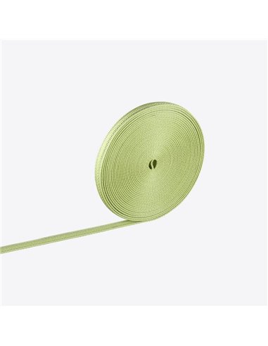 Rollo 10m. Cinta Textil 24V Verde para carril LIMBO