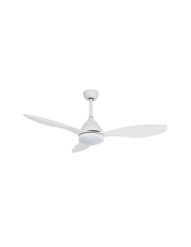 Ventilateur de plafond LED STEL, blanc, 20 W, 1 900 lm, CCT Dim