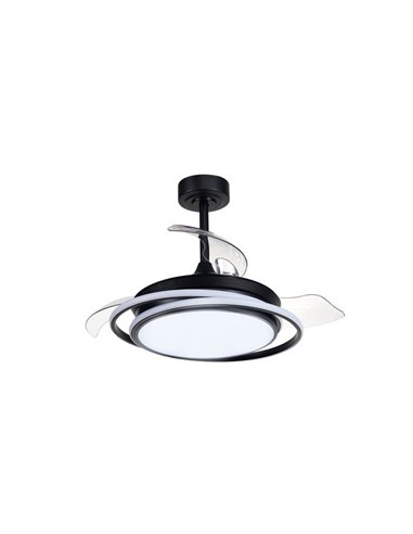 Ventilateur de plafond LED ANTILA MINI, noir, 40 W, 4 000 lm CCT