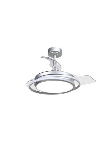 Ventilateur de plafond LED ANTILA MINI, argent, 40 W, 4 000 lm CCT