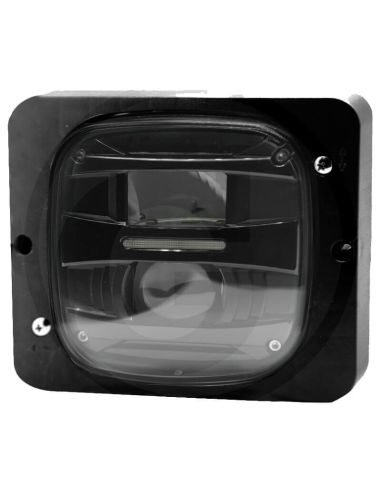 Phare LED encastré 12/24 V avec feux de croisement, feux de route et feux latéraux – IP69K – Pour Fendt, Case, Steyr, John Deere