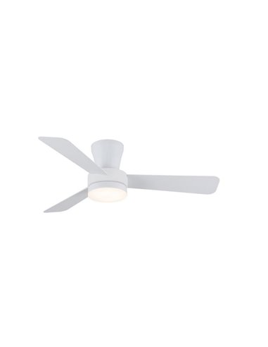 Ventilateur de plafond LED Benda, 3 pales blanches, 28 W, 2 800 lm, CCT Dim, Ø 101 cm