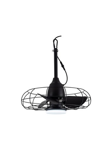 Ventilateur LED FRESHFAN, avec crochet et câble de 5 m pour extérieur, noir IP65 20 W 2 000 lm CCT Dim