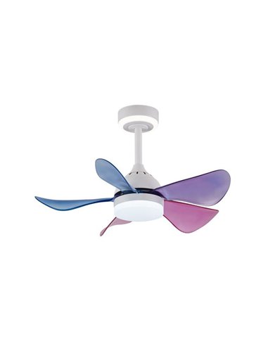 Ventilateur de plafond LED pour enfants avec pales colorées, BABY 24+7W 3080Lm CCT